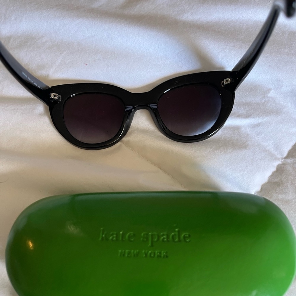 Kate Spade Glossy Black Sunglasses - Picture 3 of 4